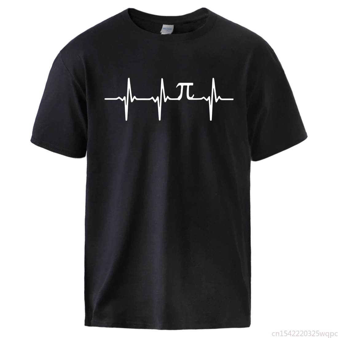 

Hip Hop Man Tee Short Simple Heartbeat Math Tshirt Hot Sell Summer Tshirt Cool Sleeve Tracksuit Male Casual Top