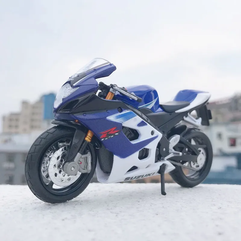 Новая модель мотоцикла Maisto 1:18 SUZUKI GSX-R1000 из сплава реальная короткого поглощения
