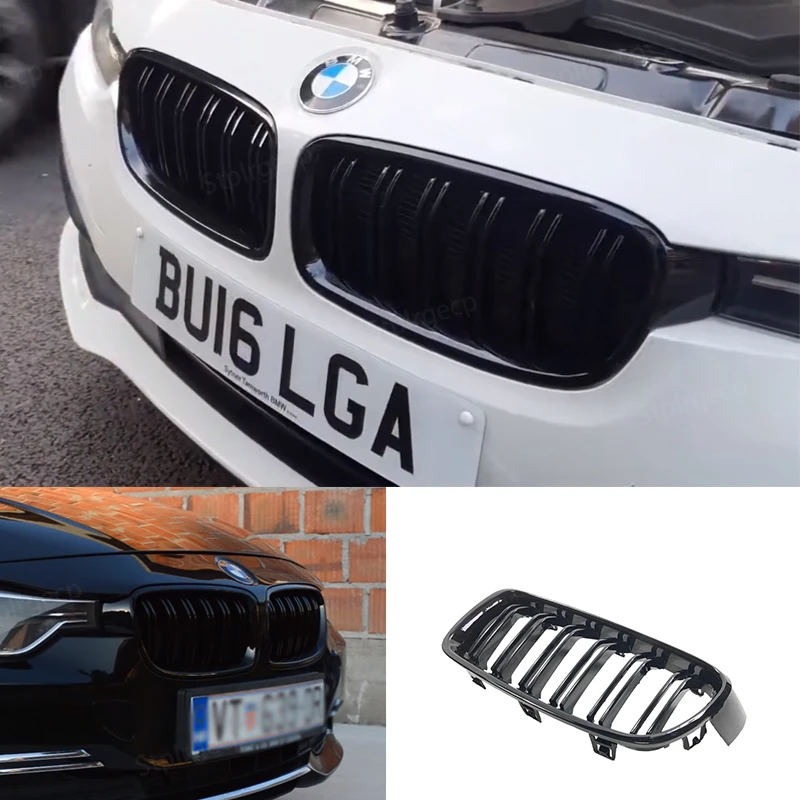 

Front Kidney Grille Hood Grills Double Line for BMW 3 series F30 F31 F35 316i 318i 320i 328i 330i 335i 340i 330e 335d 2011-2019