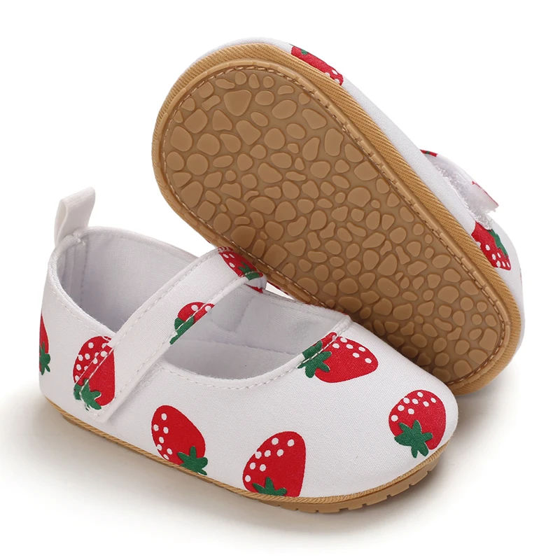 

2021 New Toddler Newborn Baby Boys Girls Fruit Crib Shoes Infant Print Soft Sole Non-slip Cute Baby Shoes