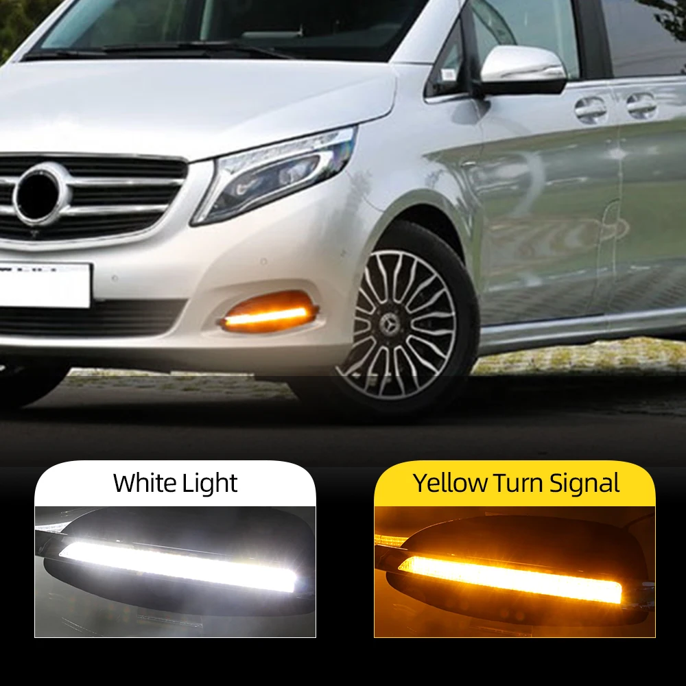 CSCSNL 1 пара Светодиодный дневной светильник для Mercedes Benz V-Class Вито V250 V260 2016 2017 2018 2019
