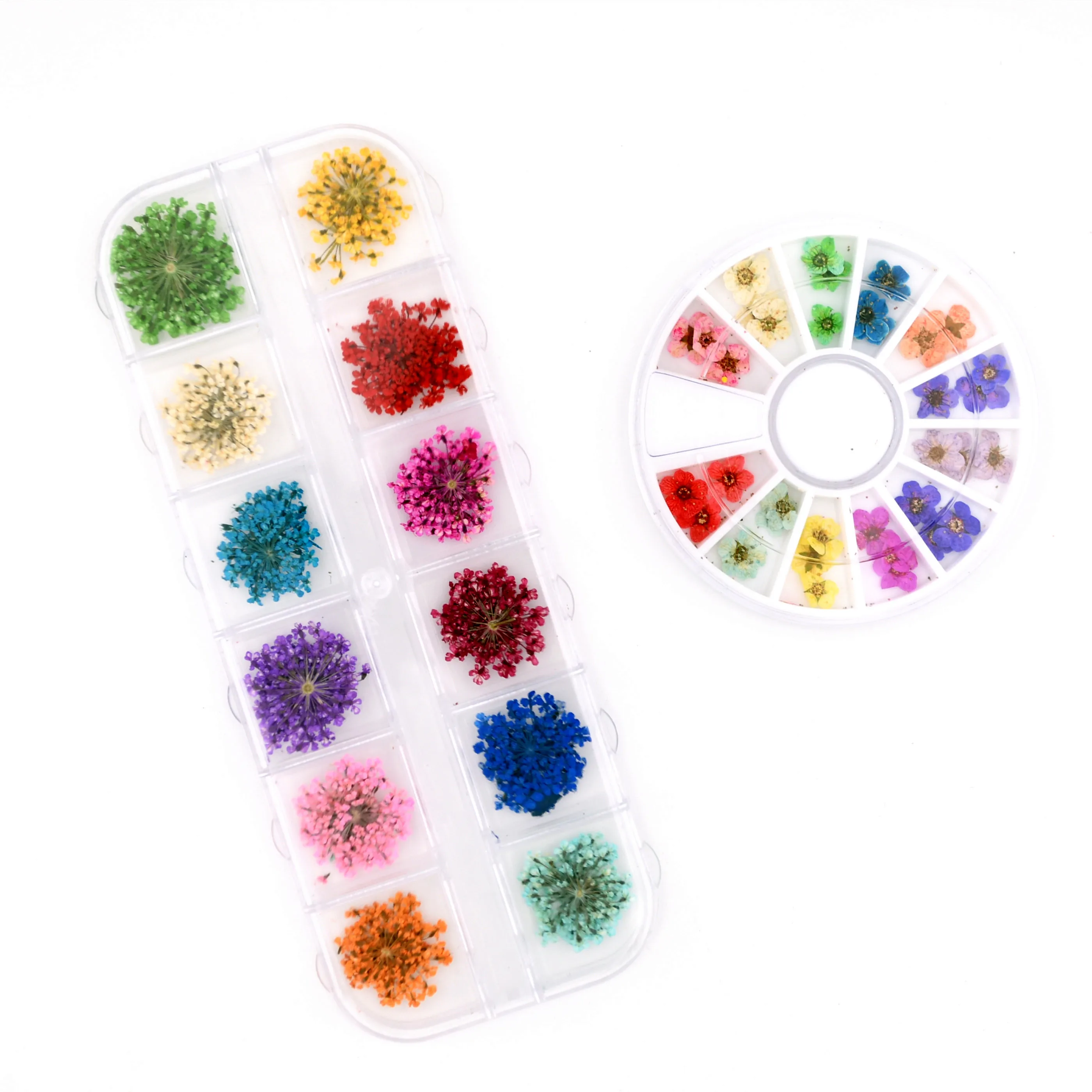 

SNASAN 36pieces Natural Dried Flowers Gypsophila Pressed Flower Nail Art Silicone Mould Filler Jewelry Making Handmade Materials