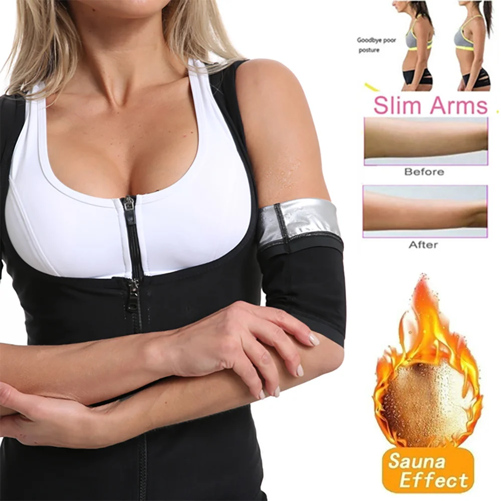 

Arm Sleeve Running Body Sculpting Arm Cover Yoga Cycling Fitness Sweat Fat Burning Arm Warmers Stuffy Sweat Armband Sport Sleeve