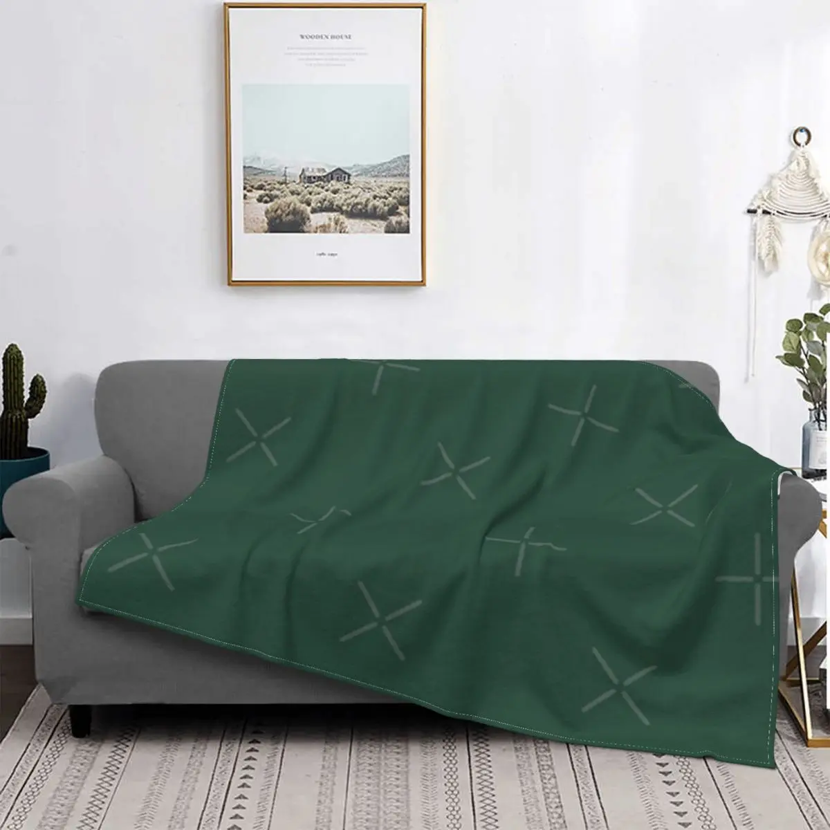 

Dark Emerald Green - Lowest Blanket Bedspread Bed Plaid Bed Linen Baby Blanket Fleece Blanket Plaid On The Sofa
