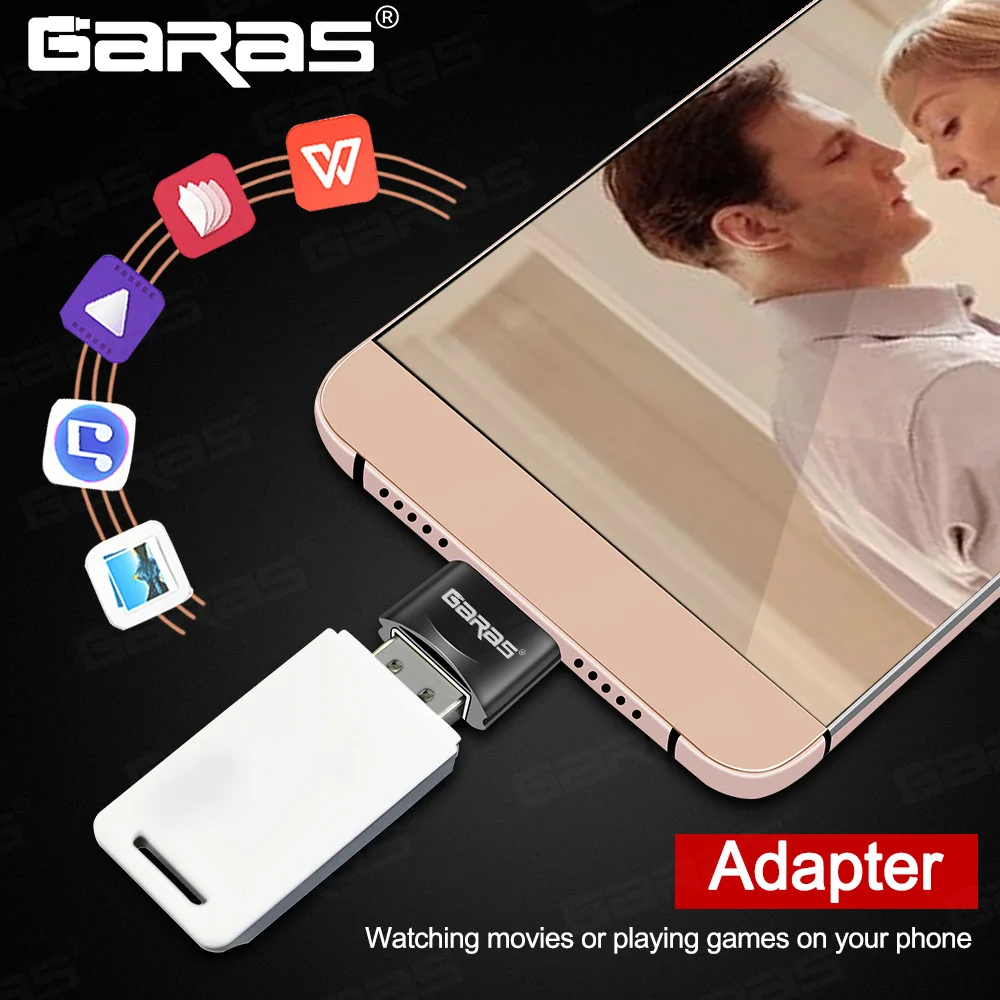 Адаптер Garas OTG 3 0 Usb Micro USB кабель Type C адаптер для мыши клавиатуры флеш