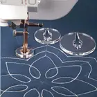 Линейка для лоскутного шитья прижимная лапка 14 дюйма, линейка для квилтинга, шаблон для всех домашних певцов, линейка для пэчворка Brother