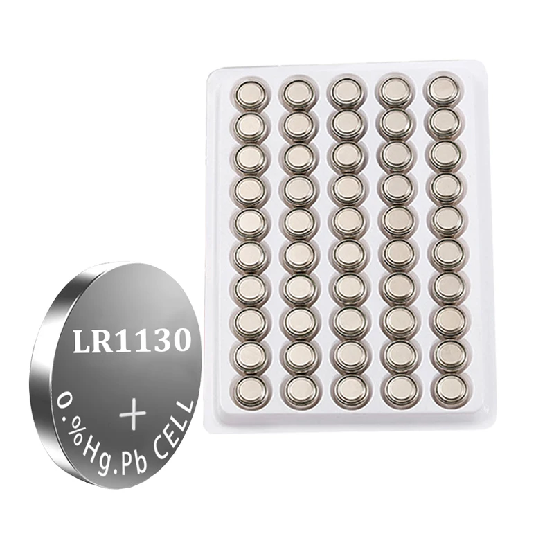 

50PCS LR1130 LR 1130 1.5V Button Cell Coin 189 AG10 V10GA L1131 SR1130W SR1130 389 LR54 SR54 Watch Alkaline Battery