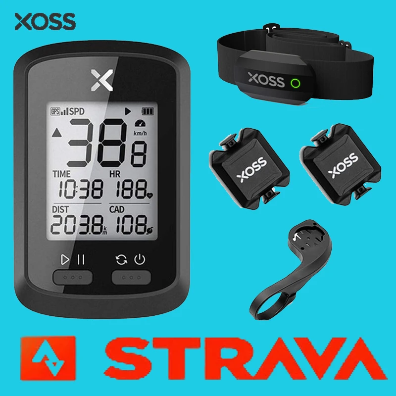 

Компьютер для велоспорта XOSS G +, одометр, GPS, для горного велосипеда, Ant +, скорость измерения частоты педалирования, богатые данные, беспроводн...