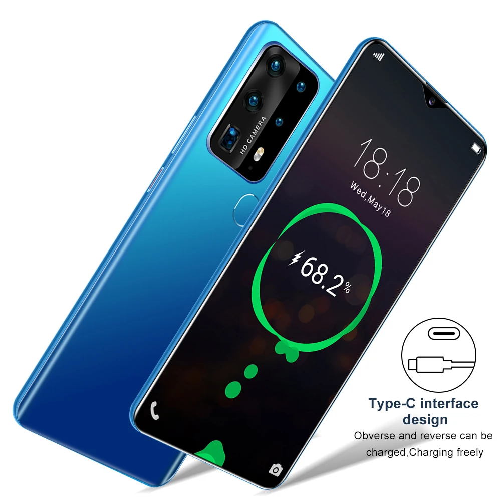 

Soyes P40 Plus 4G Quad Core Smartphones Unlock 6.7 Big Screen ROM 32GB RAM 3GB Cell phone MTK6737 Face Fingerprint Unlock