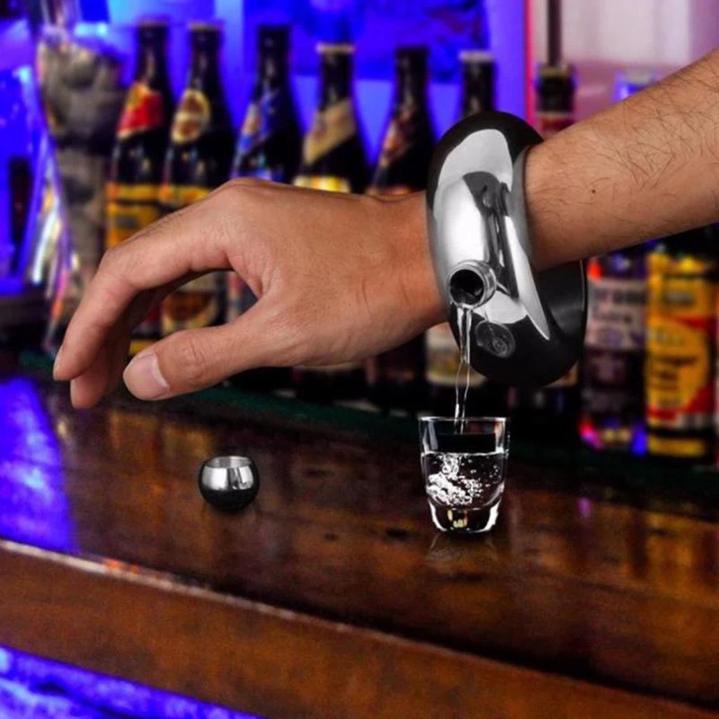 Armband Kolf Armband Kolf 3.5Oz Wijn Whiskey Heupfles Armband Alcohol Fles Drinkware Rvs Bangle Heupfles