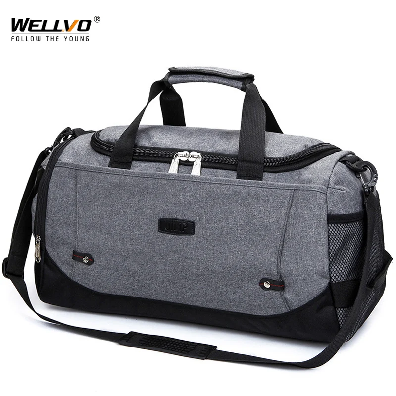 

Men Travel Duffle Solid Crossbody Luggage Bag Unisex Portable Nylon Handbags Large Multifunctional Shoulder Bag For Male XA34WC