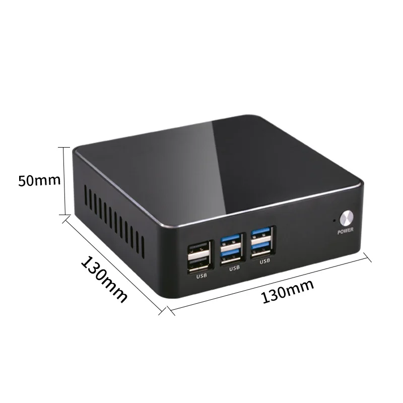 Intel Core i5 5200U вентилятор двухъядерный мини ПК Windows 10 неттоп 4K HTPC тонкий клиент