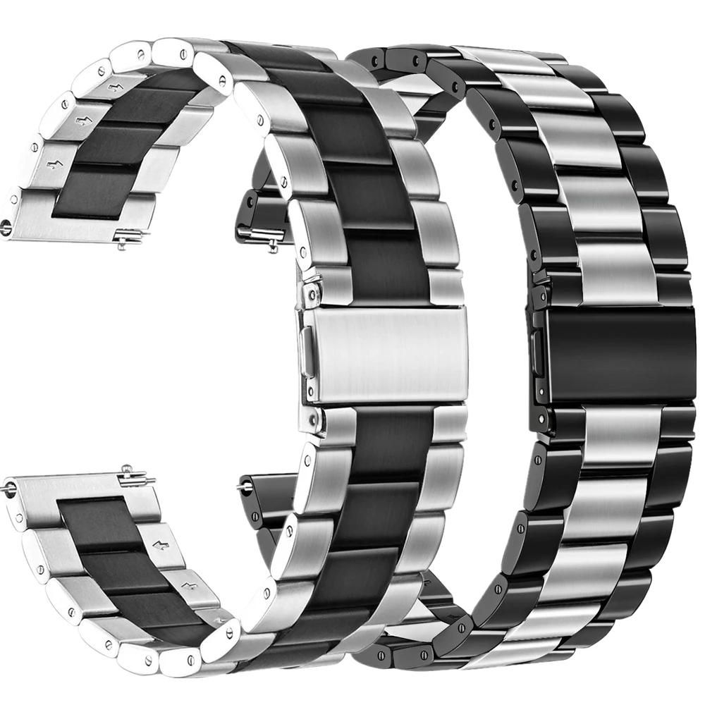 

Bracelet for samsung gear s3 Classic Frontier bands 22mm 20mm Stainless Steel strap for galaxy watch 46mm/ active 2 40mm 44mm