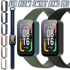 Чехол для Redmi Smart Band Pro, чехол с полным покрытием и закаленной стеклянной пленкой, устойчивый к царапинам, модный защитный чехол, аксессуары