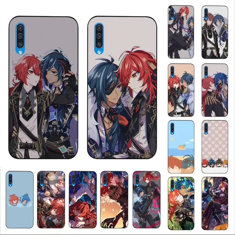 

MaiYaCa Kaeya And Diluc Genshin Impact Phone Case for Samsung A51 01 50 71 21S 70 10 31 40 30 20E 11 A7 2018