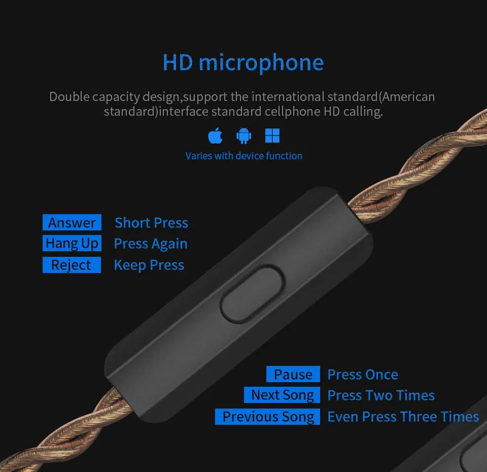 KBEAR KB10 5 сбалансированная арматура драйвер в ухо наушники HIFI монитор с басом наушники с 2PIN кабелем KZ AS10 C12 ZS10 PRO