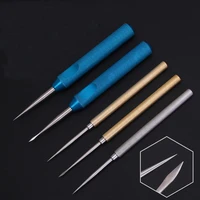 opener thread carved piercing needle piercing needle tip flat head flared thread sculpted nose large v puncture