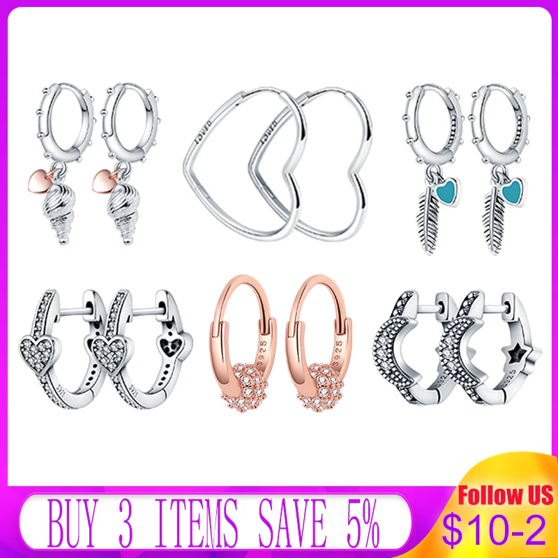 

Hot Sale 100% Real Pendientes de plata de ley 925 para mujer Joyería de for Women New Jewelry