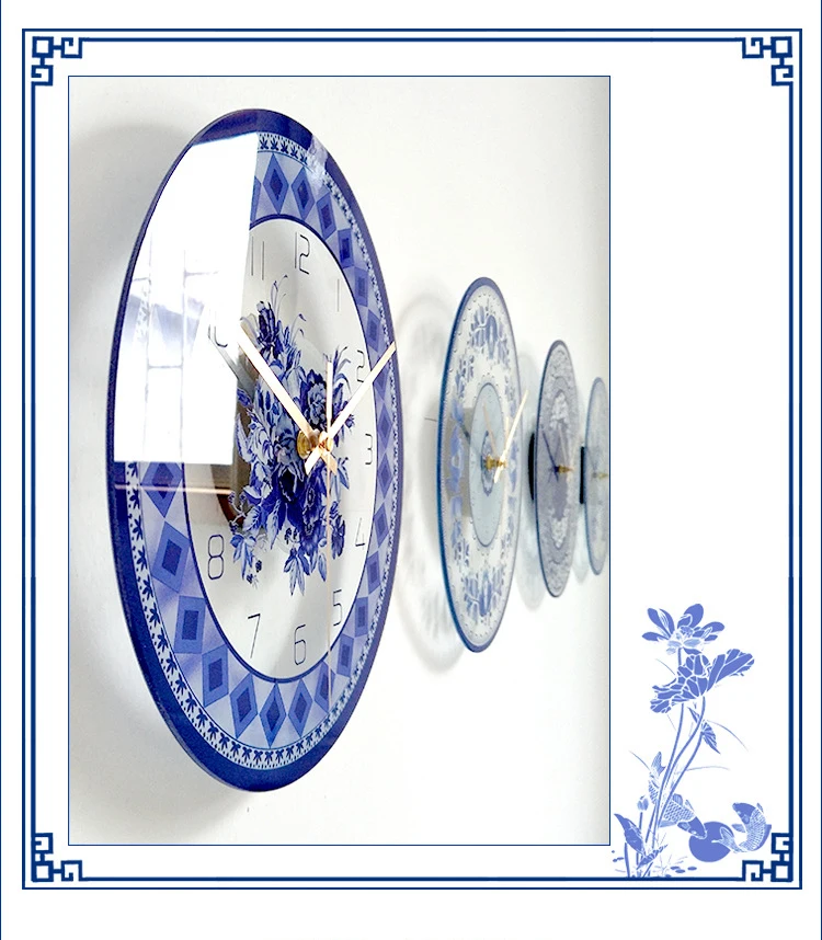 Прозрачные креативные бесшумные настенные часы из закаленного стекла