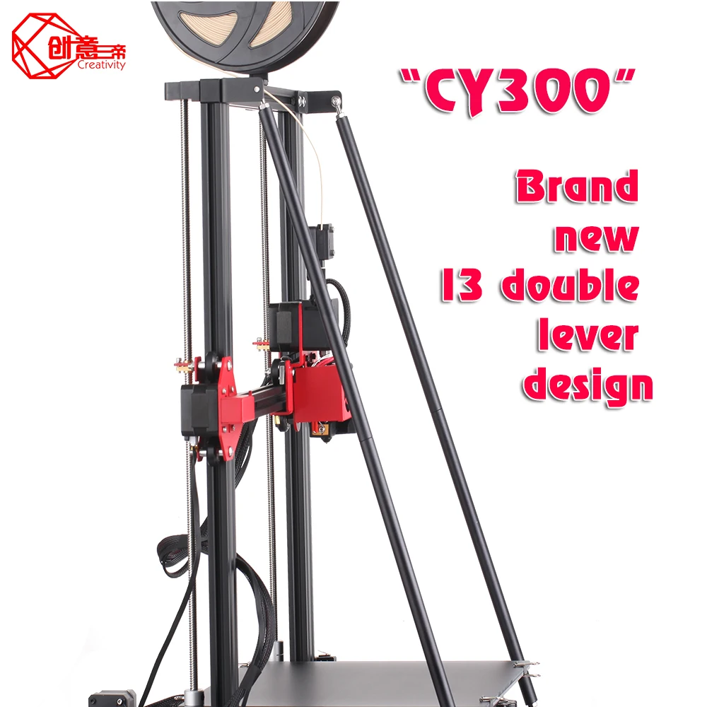 Creativity 3d printer Safe Power Resume Print with 300X300X400 Build Volume Lattice Glass, Upgrade to Auto Leveling