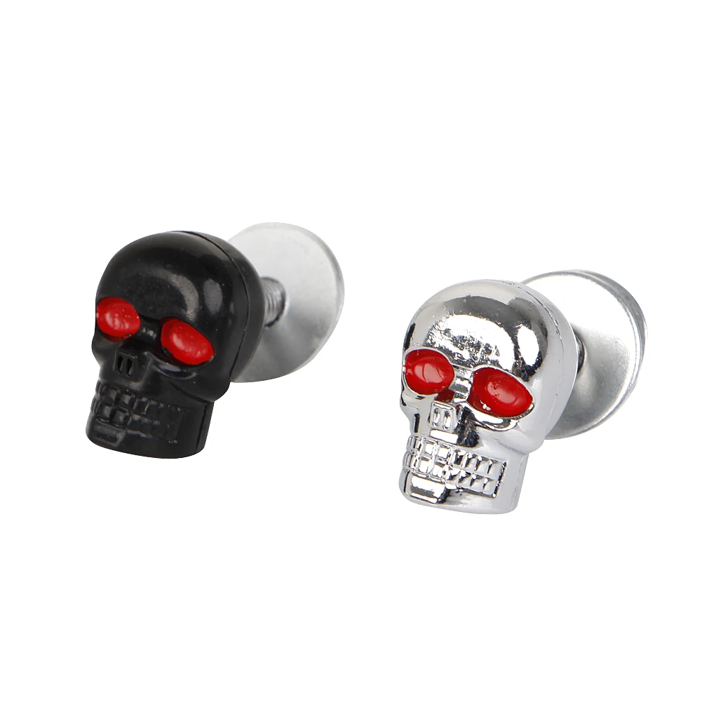 2021 New 4Pcs Motorcycle Chrome Skull License Plate Frame Bolts Screws Fastener | Автомобили и мотоциклы