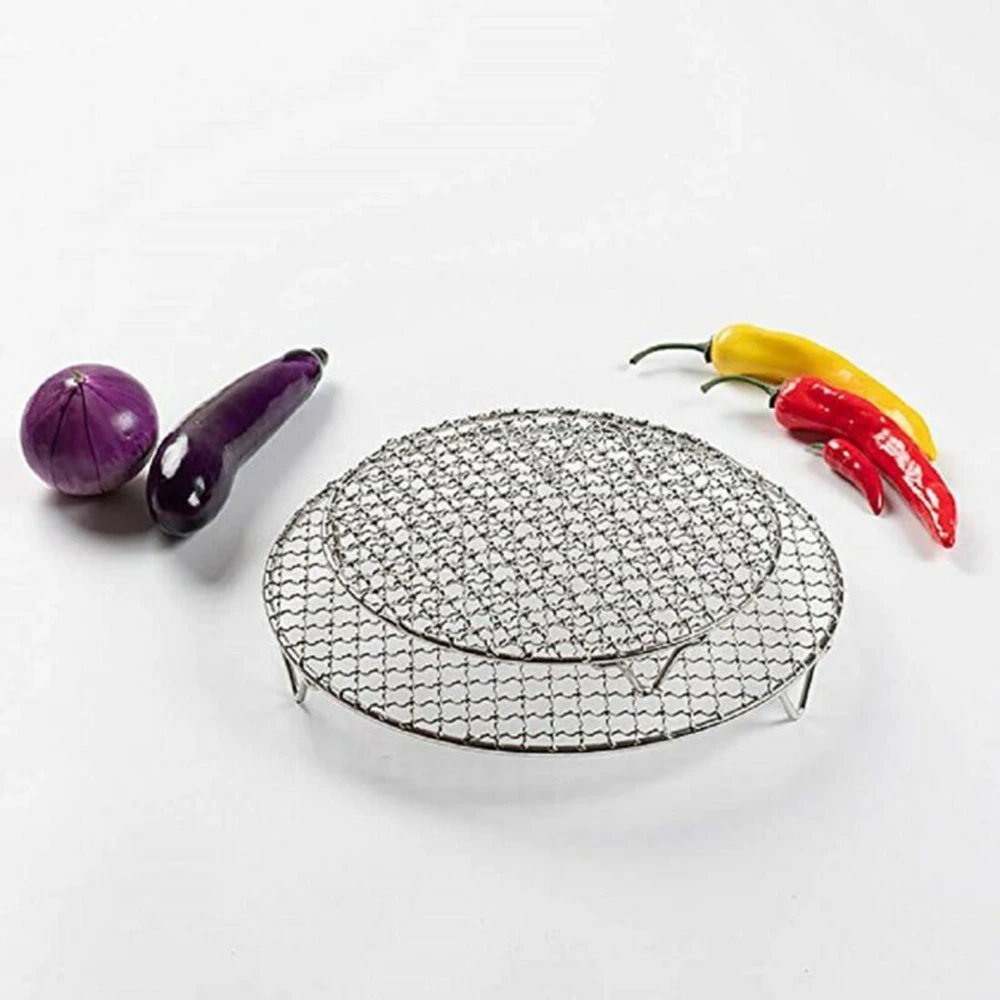 

BBQ Rack Non-Stick Barbecue Round Cooling Baking Rack Stainless Steel Wire