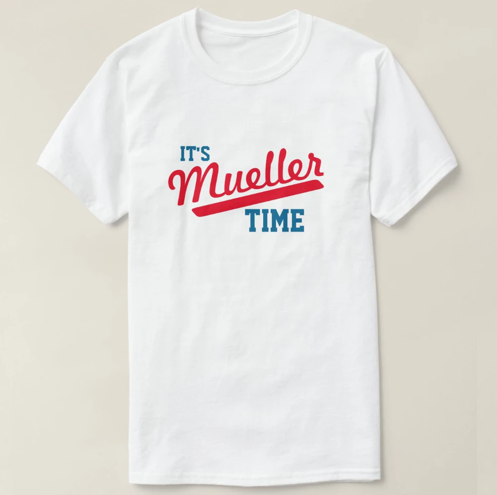 Мужская футболка с принтом хлопковая коротким рукавом забавная надписью It Mueller