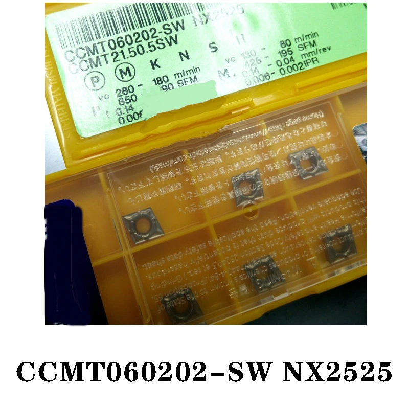 

100% Original CCMT CCMT060202-SW NX2525 10pcs CNC lathe Insertion Imported From Japan Carbide Insert High Efficient And Durable