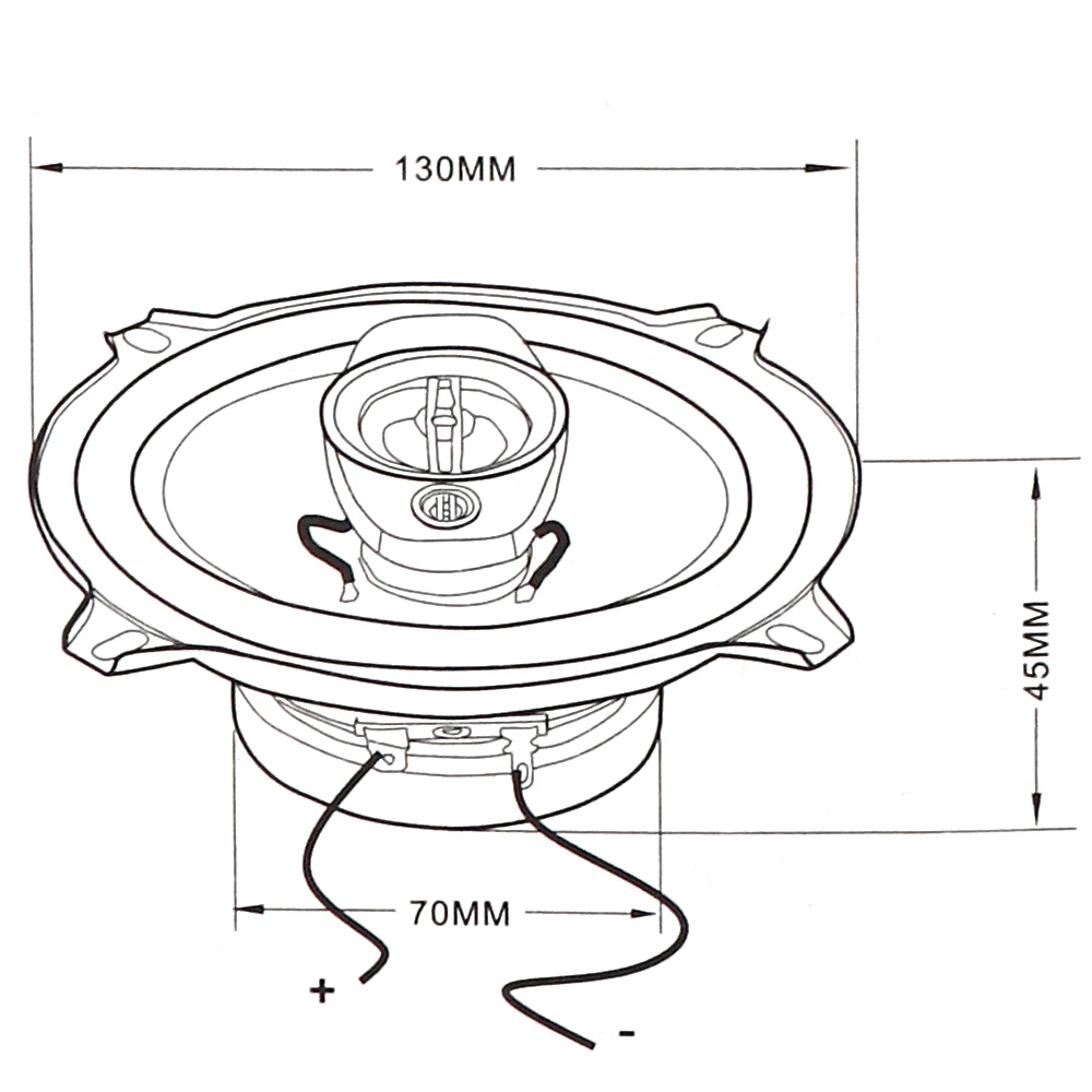 2 шт. 5 дюймов 150 Вт 3 ходовой автомобильный коаксиальный рог автоаудио стерео