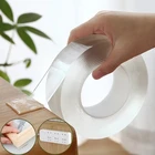 5M Nano лента прозрачный двусторонний скотч Водонепроницаемый самоклеющиеся никаких следов Многоразовые Сильный наклейки на стену для Ванная комната для кухни