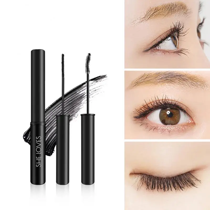 

1PCS Ultra-fine Brush Head Eyelash Primer Slim And Thick Curling Anti-sweat Waterproof Lasting Non-smudge Never Cross Mascara