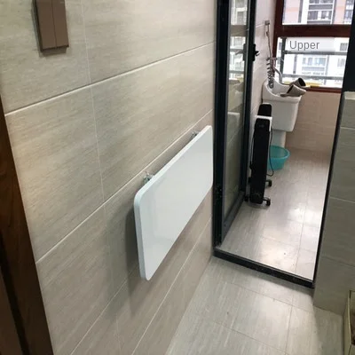

High-gloss paint folding table household small apartment simple laptop stand load-bearing strong wooden desk