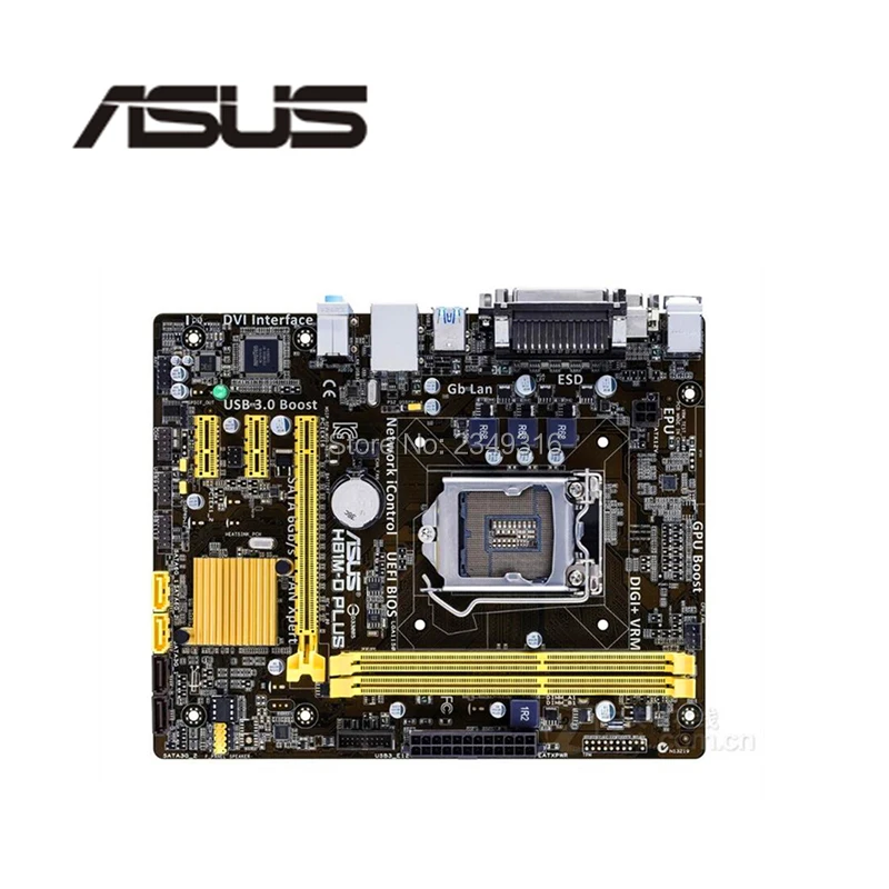 Разъем LGA1150 USB3.0 SATA3 для ASUS H81M D PLUS оригинальный б/у настольный компьютер Intel H81