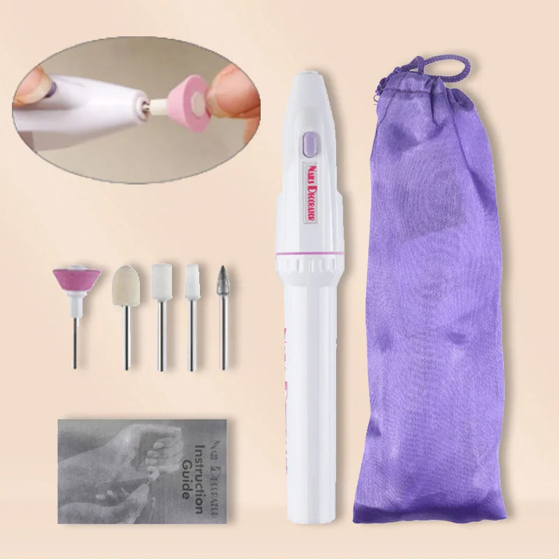 

5 in1 Mini Nail Polishing Machine Electric Manicure Drill Machine Pedicure Gel Polish File Buffer Nail Art Tools