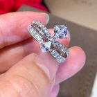 Женское Обручальное кольцо с искусственным муассанитом