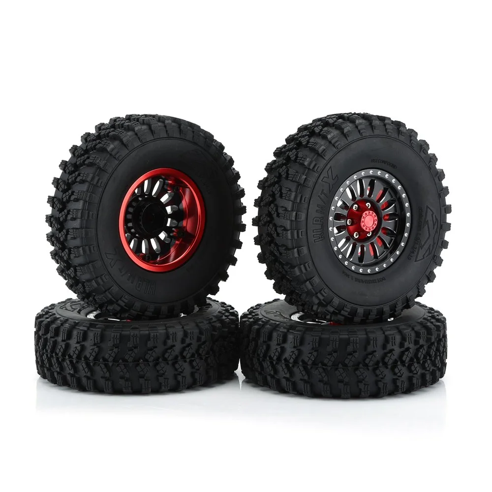 4 шт. радиоуправляемые резиновые шины 1 9 дюйма с ободом из алюминиевого