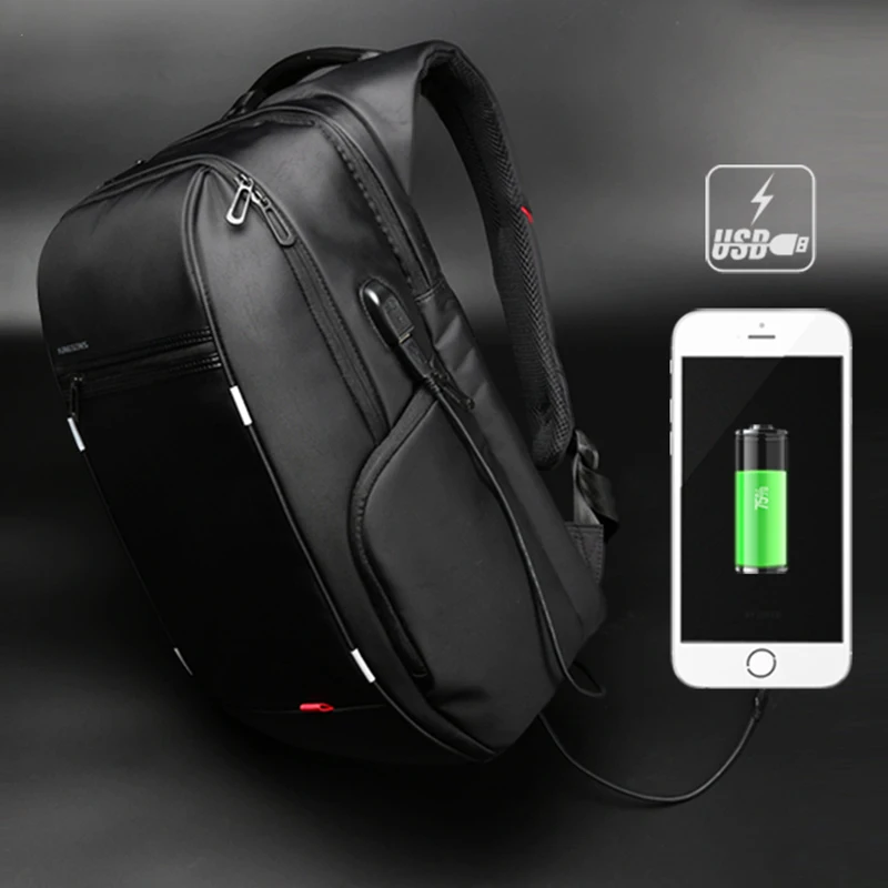 2021 Backpack Fashion Male New Anti-thief Men School Laptop Multifunction Backbag Bag Teenage Boy | Багаж и сумки