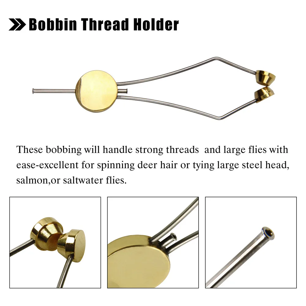 3 шт./компл. мухобойка держатель катушки Threader латунь и нержавеющая сталь