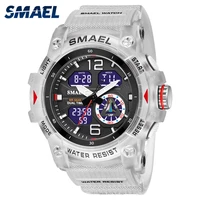 military watch quartz wristwatches sport 50m waterproof alarm clock light analog digital male clocks 8007 mens watches digital