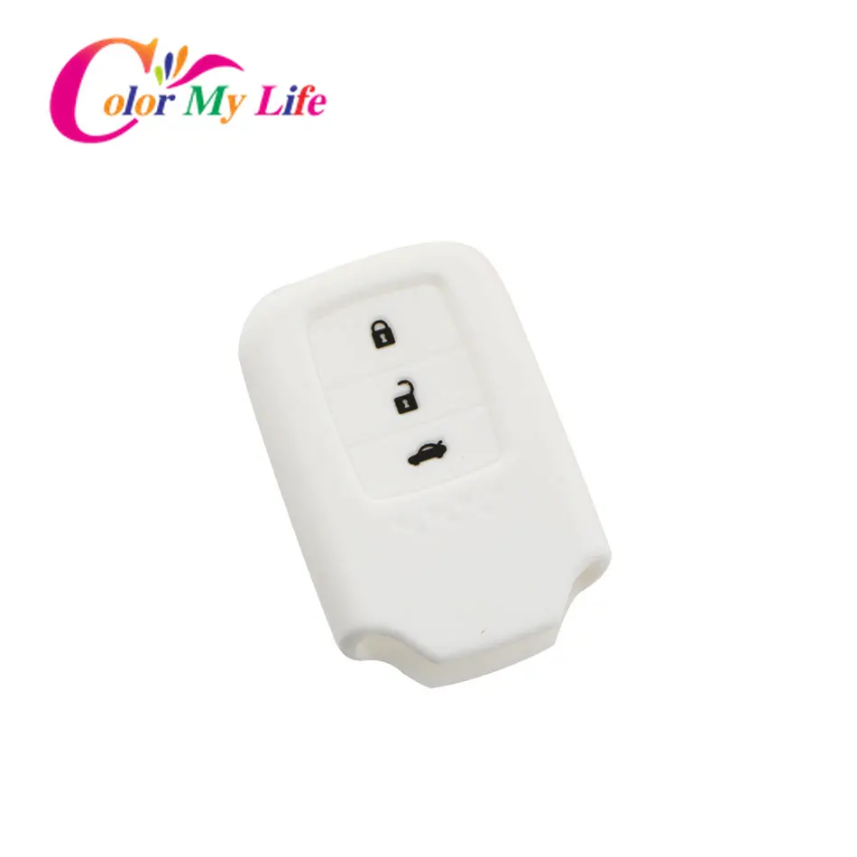 1 шт. силиконовый защитный чехол для автомобильного ключа с 3 кнопками Honda CRV FIT XRV