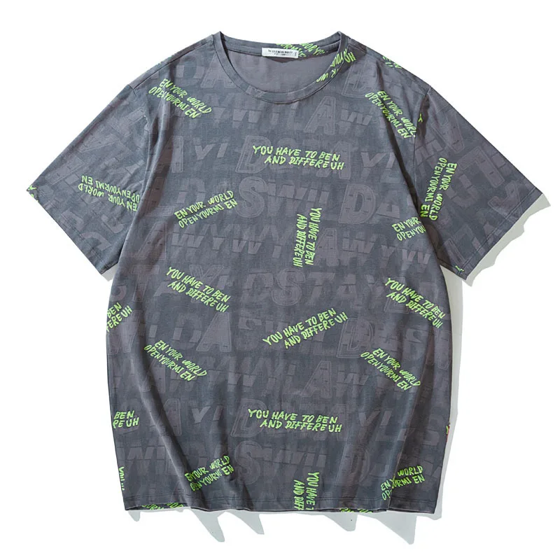 

Футболка мужская с надписью, хлопок, Повседневная модная, с коротким рукавом, в стиле хип-хоп, большие размеры 7XL 8XL 9XL