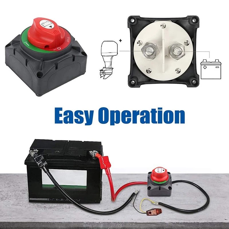 

600A Continuous Battery Master Switch for Marine Boat Yacht RV ATV UTV Truck Vehicles Battery Kill Isolator Switch