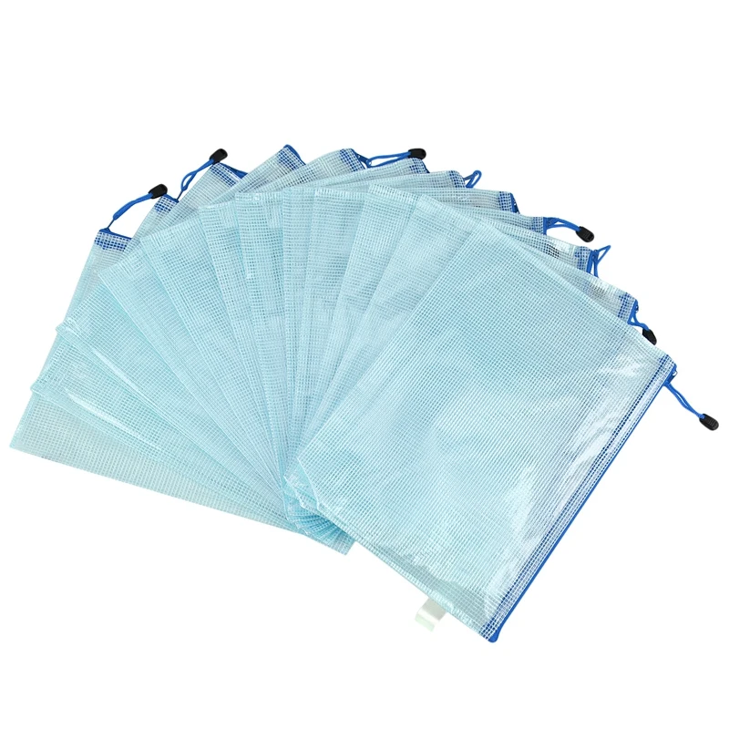 

12 шт., прозрачная сумка на молнии для хранения данных