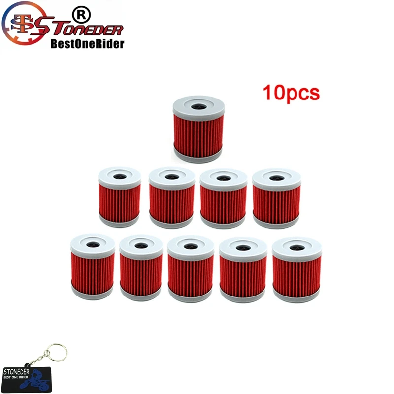 10pcs STONEDER масляный фильтр для SUZUKI AN400 150 125 UX150 UX125 UH200 UH125 AN400 GZ125 LTZ90 DR125SM DF9.9MS DF15MS UC150 GS125 - Цвет: 10pcs