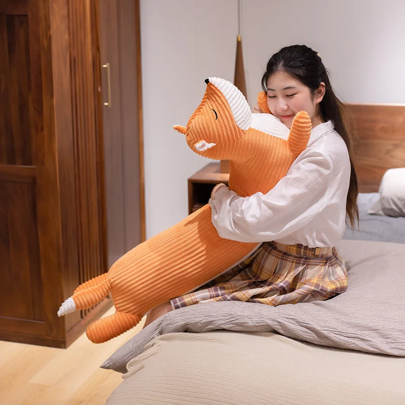 Precio Almohada De Felpa Larga Para Sofá, Cojín De Imitación De Zorro, Perro Salchicha, Shiba Inu, Teckel Fox Lang Kussen