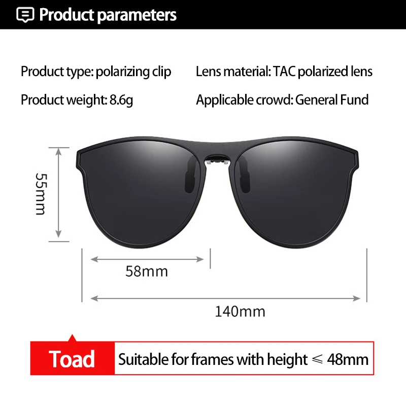 

Driving Glasses UV400 Shade Sunglasses Fashion Eyewear Colorful Polarized Sunglasses Plastic Frame Clear Lens Cycling Sunglasses