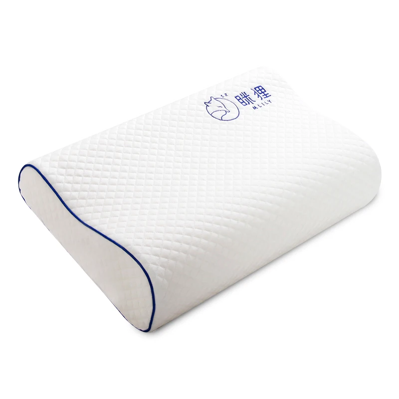 

Mlily Memory Foam Bed Orthopedic Pillow for Neck Pain Sleeping with Embroidered Pillowcase 60*30cm