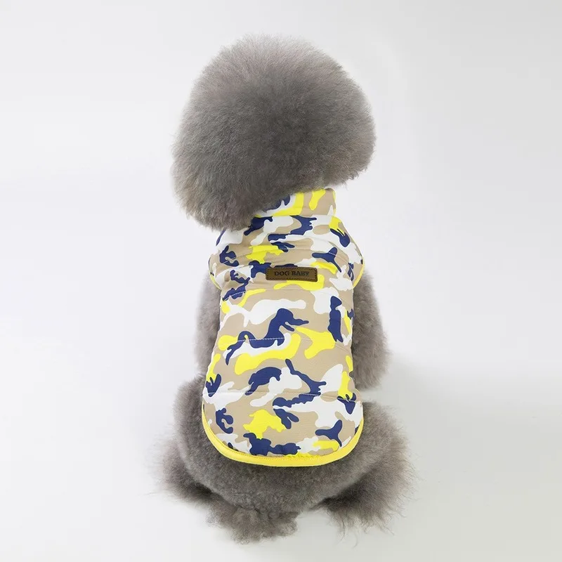 Полиэстер Осень/Зима Одежда для домашних животных собак Камуфляжный