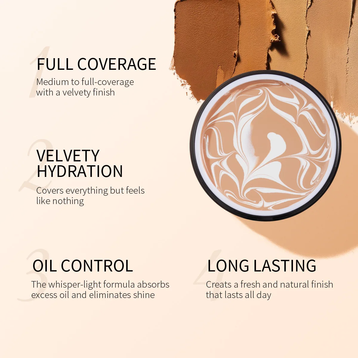 Консилер для макияжа лица полное покрытие стойкий увлажняющий