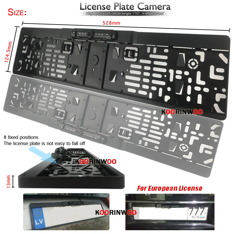 Рамка для автомобильного номерного знака умная камера заднего вида с